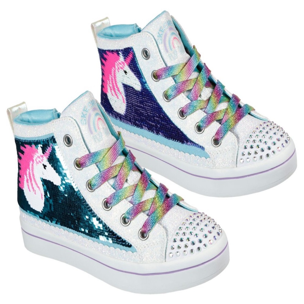 Twinkle Toes Twi-Lites 2.0 Unicorn Surprise size 13 kids hi top zippered shoes